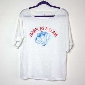 Talbots | Linen Happy as a Clam Tee